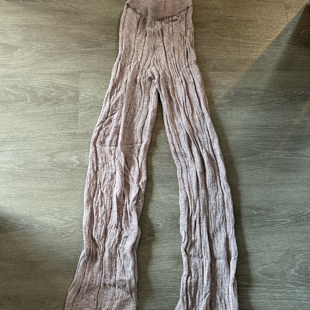 Cult Gaia light purple pant cover up
